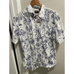 VTG Energie Skull Button Down Shirt Men XXL Y2K Grunge